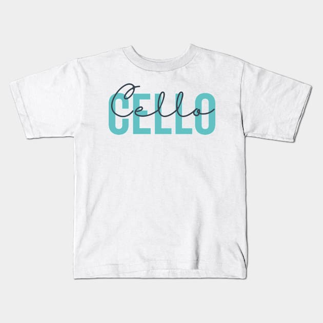 I like Cello on Cello Kids T-Shirt by neodhlamini